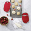 Picture of KitchenAid Asteroid Oval Pot Holder 2-Pack Set, Fire Red, 6.5"x10"