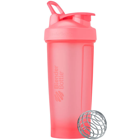 BlenderBottle Classic Loop Top Shaker Bottle, 28-Ounce, Clear