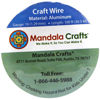 Picture of Mandala Crafts Anodized Aluminum Wire for Sculpting, Armature, Jewelry Making, Gem Metal Wrap, Garden, Colored and Soft, 1 Roll(16 Gauge, Light Gold)