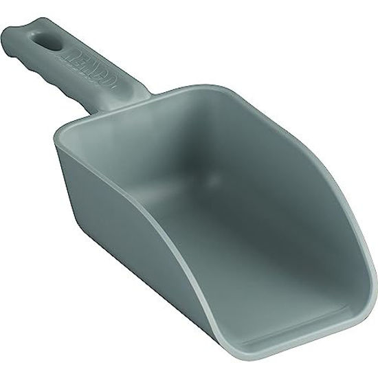 Picture of Vikan Remco 630088 Color-Coded Plastic Hand Scoop - BPA-Free Food-Safe Kitchen Utensils, Restaurant and Food Service Supplies, 16 oz, Gray