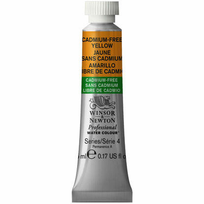 Picture of Winsor & Newton Professional Watercolor, 5ml (0.17-oz) Tube, Cadmium-Free Yellow