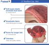 Picture of ProtectX Disposable Bouffant (Hair Net) Caps Hair Head Cover Nets 21” (Red 100 pack)