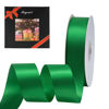 Picture of Solid Color Double Faced Green Satin Ribbon 1" X 25 Yards, Ribbons Perfect for Crafts, Wedding Decor, Bow Making, Sewing, Gift Package Wrapping and More