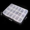 Picture of 18 Grids Plastic Organizer Box with Dividers, Exptolii Clear Compartment Container Storage for Washi Tapes Beads Crafts Jewelry Fishing Tackles, Size10.8 x 7.7 x 1.7 in