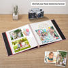 Picture of Photo Album Self Adhesive 3x5 4x6 5x7 6x8 8x10 8.5x11 11x10.6 Magnetic Scrapbook Album DIY Length 11x10.6 Inch 40 Pages Linen Cover DIY Photo Album with A Metallic Pen and DIY Accessories(Pink)