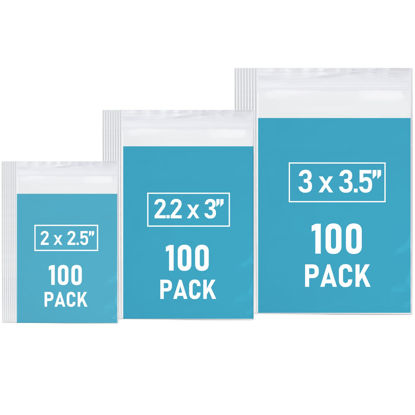 200 Baggies W 3 x 4 H Small Reclosable Clear Plastic Poly Bags 2.5ml