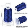 Picture of Simthread Embroidery Thread Indigo Blue S070 5500 Yards, 40wt 100% Polyester for Brother, Babylock, Janome, Singer, Pfaff, Husqvarna, Bernina Machine