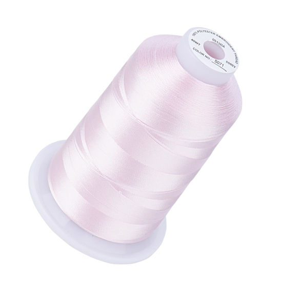 Picture of Simthread Embroidery Thread Peaches-N-Cream S071 5500 Yards, 40wt 100% Polyester for Brother, Babylock, Janome, Singer, Pfaff, Husqvarna, Bernina Machine