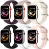 Picture of ZALAVER 6 Pack Bands Compatible with Apple Watch Band 38mm 40mm 41mm 42mm 44mm 45mm 49mm Men Women, Soft Silicone Sport Strap for iWatch Ultra Series 8 7 6 5 4 3 2 1 SE