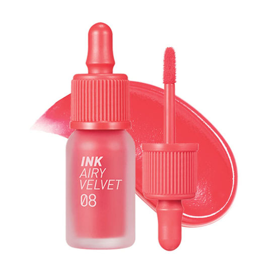 Picture of Peripera Ink Airy Velvet Lip Tint, Liquid Lip (0.14 fl oz, 008 PRETTY ORANGE PINK)