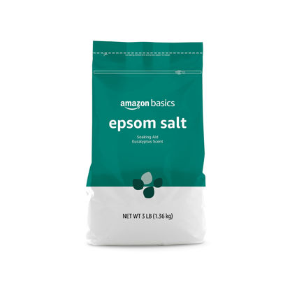 Picture of Amazon Basics Epsom Salt Soaking Aid, Eucalyptus Scented, 3 Pound (Previously Solimo)