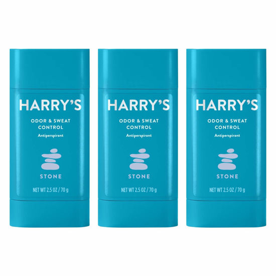 Picture of Harry's Deodorant & Antiperspirant - Odor & Sweat Control Antiperspirant for Men - Stone (3 count)