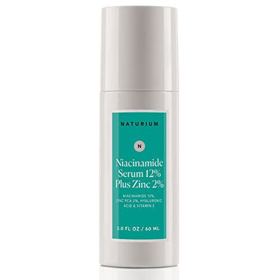 Picture of Naturium Niacinamide Face Serum 12% Plus Zinc 2%, Skin Complexion Treatment & Pore Minimizer, with Hyaluronic Acid & Vitamin E, 2 oz