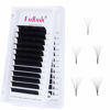 Picture of Mega Volume Lash Extensions 0.03-0.10mm C D CC DD L Curl 8-30mm Length Easy Fan Volume Lashes Self Fanning Eyelash Extensions 2D-20D (0.03-CC, 8-14mm Mix)