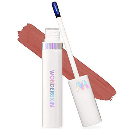 Picture of Wonderskin Wonder Blading Lip Stain Masque, Nude Lip Tint, Long Lasting Natural Brown Lip Stain, Waterproof Transfer Proof (Lovely Masque)