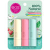 Picture of eos 100% Natural & Organic Lip Balm Trio- Vanilla Bean, Sweet Mint, & Strawberry Sorbet, Made for Sensitive Skin, Lip Care Products, 0.14 oz, 3-Pack