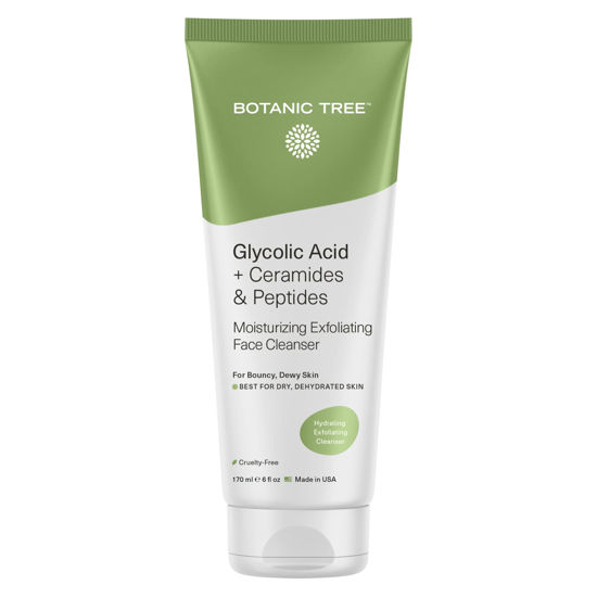 Picture of Botanic Tree Hydrating Exfoliating Cleanser with Glycolic Acid, Ceramides & Peptides, Gently exfoliate while hydrating skin for dewy bouncy skin