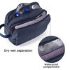 Picture of BAGSMART Toiletry Bag for Men, Travel Toiletry Organizer Dopp Kit Water-resistant Shaving Bag for Toiletries Accessories (Navy-Basic, Ⅰ - Medium)