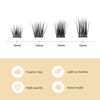 Picture of Lash Clusters DIY Eyelash Extension 72 pcs D Curl Cluster Lashes Individual Lashes Cluster Lashes Wisps Reusable Eyelash Segments Professional Makeup for Self-application (Wisp 04 mix 10-16mm)