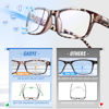 Picture of Gaoye 5-Pack Reading Glasses Blue Light Blocking,Spring Hinge Readers for Women Men Anti Glare Filter Lightweight Eyeglasses (#5-Pack Mix Color, 1.5)