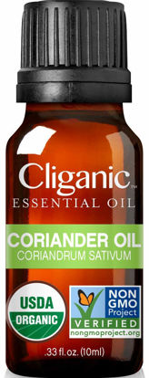 Picture of Cliganic Organic Coriander Seed Essential Oil, 100% Pure Natural for Aromatherapy | Non-GMO Verified