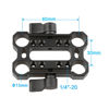 Picture of CAMVATE 15mm Rod Offset Raiser Clamp for Shoulder Rig Railblock System (Black Thumbscrew) - 1690