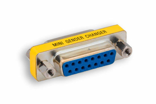 Picture of Cablelera ZAGA1677FF DB15 Female to DB15 Female Mini Gender Changer