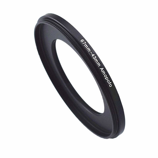 Picture of 67 to 43mm Metal Ring/67mm to 43mm Step Down Rings Filter Adapter for UV,ND,CPL,Metal Step Down Rings,Compatible with All 67mm Camera Lenses & 43mm Accessories