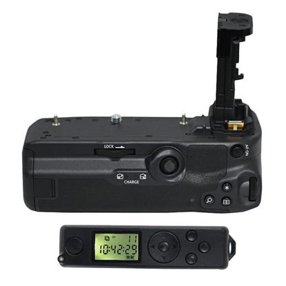 Picture of Raeisusp BG-R10 Vertical Battery Grip with 2.4G Wireless Remote Control Compatible with Canon EOS R5 R5C R6 R6 Mark II Mirrorless Cameras