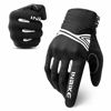 Picture of INBIKE Breathable Mesh Motorcycle Gloves Touchscreen with TPR Palm Pad Hard Knuckles Black White XX-Large