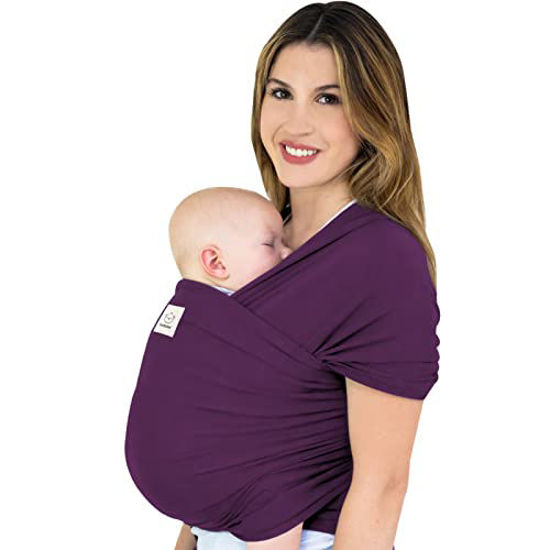 Picture of KeaBabies Baby Wrap Carrier - All in 1 Original Breathable Baby Sling, Lightweight,Hands Free Baby Carrier Sling, Baby Carrier Wrap, Baby Carriers for Newborn,Infant, Baby Wraps Carrier (Royal Purple)