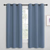 Picture of NICETOWN Short Curtains for Kitchen, Thermal Insulated Solid Grommet Blackout Window Treatment Curtain Panels for Loft, Cafe (Stone Blue, 1 Pair, 42 inches Wide by 68 inches Long)