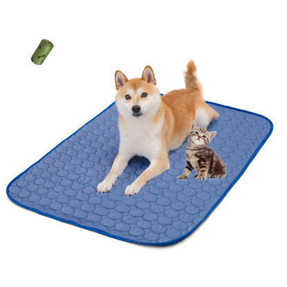 Picture of MICROCOSMOS Summer Cooling Mat & Sleeping Pad- Water Absorption Top, Waterproof Bottom, Materials Safe, Easy Carry, EZ Clean. Keep Cooling for Pets, Kids and Adults.