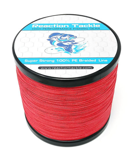 GetUSCart- Reaction Tackle Braided Fishing Line NO Fade Red 30LB 500yd