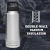 Picture of YETI Rambler 36 oz Bottle, Vacuum Insulated, Stainless Steel with Chug Cap, Offshore Blue