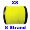 Picture of Reaction Tackle Braided Fishing Line - 8 Strand Hi Vis Yellow 25LB 150yd