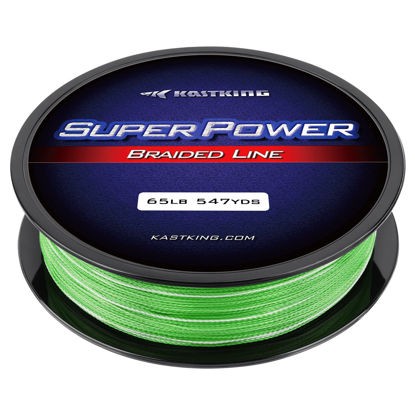 Picture of KastKing Superpower Braided Fishing Line, Grass Camo, 40LB, 547 Yds