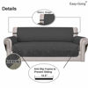 Picture of Easy-Going Sofa Slipcover Reversible Loveseat Cover Water Resistant Couch Cover Furniture Protector with Elastic Straps for Pets Children Dog Cat (Loveseat, Darkgray/Beige)