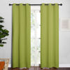 Picture of NICETOWN Green Blackout Curtains Window Panels, Window Treatment Thermal Insulated Solid Grommet Blackout Draperies/Drapes for Christmas Bedroom (Set of 2, 34 by 84 Long, Fresh Green)