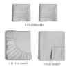 Picture of King Size Sheet Set - Breathable & Cooling - Hotel Luxury Bed Sheets - Extra Soft - Deep Pockets - Easy Fit - 4 Piece Set - Wrinkle Free - Comfy - French Grey Bed Sheets - Kings Sheets - 4 PC