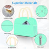 Picture of DALINDA Lunch Bag Lunch Box for Women Men Reusable Insulated Lunch Tote Bag,Leakproof Thermal Cooler Sack Food Handbags Case High Capacity for Travel Work Picnic Beach- Mint Green