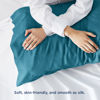 Picture of Bedsure Cooling Pillow Cases King Size - Rayon Derived from Bamboo, Teal Chill Pillowcase 2, Silky Soft & Breathable Pillow Covers with Envelope Closure, Gift for Hot Sleepers in Summer, 20x36 Inches