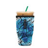 Picture of Sok It Java Sok Iced Coffee & Cold Soda Insulated Neoprene Cup Sleeve (Butterfly Oasis, Large: 30-32oz)