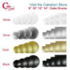 Picture of Cakebon Cake Drums Round 10 Inches - (White, 12-Pack) - Sturdy 1/2 Inch Thick - Professional Smooth Straight Edges