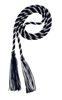 Picture of Graduation Honor Cord - Navy/White - Every School Color Available - Made in USA - by Tassel Depot