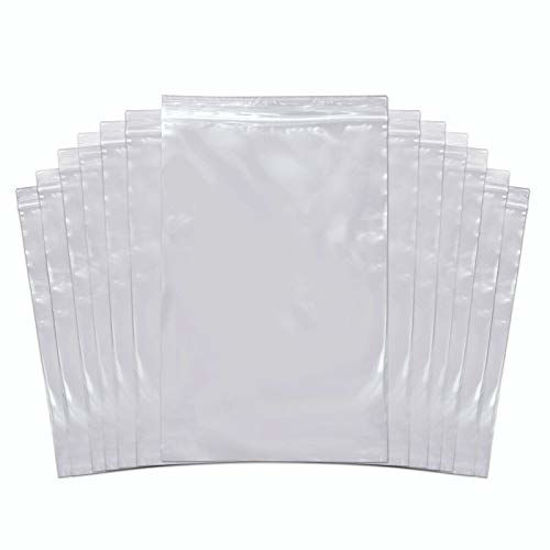 Picture of SNL Quality Zipper Lock Reclosable Clear Disposable Plastic Bags, Strong | 8" X 10" - 2 MIL - 100 Bags