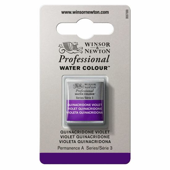 Picture of Winsor & Newton Professional Watercolor, Half Pan, Quinacridone Violet