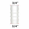 Picture of Quickun Plastic Hose Barb Fitting, 3/4" x 3/4" Barbed Splicer Mender Joint Adapter Union Fitting ( Pack of 5 )