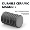 Picture of TRYMAG Magnets for Crafts with Adhesive Backing, 60Pcs Ceramic Industrial Magnets Tiny Round Crafts Magnets, Flat Circle Ferrite Magnets for Crafts, DIY, Science, Hobbies, Project - 18mm (.709 inch)