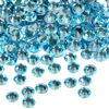 Picture of 2880PCS Art Nail Rhinestones non Hotfix Glue Fix Round Crystals Glass Flatback for DIY Jewelry Making with one Picking Pen (ss5 2880pcs, Aquamarine)